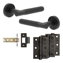 Complete Venice Door Handle Pack - Internal Doors - Black - By Frelan Hardware - JE-F2B-MB