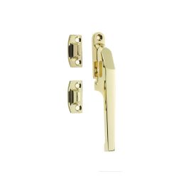 Jedo Modern Non Lockable Casement Fasteners 124mm Polished Brass - By Frelan Hardware - JW78PB