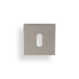Valli Lock Profile Push-on Square Rosette Escutcheon - Satin Nickel PVD