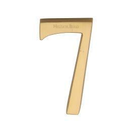 Heritage Brass Numeral 7 Concealed Fix 76mm (3") Satin Brass finish