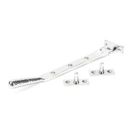 Polished Chrome 8" Hammered Newbury Stay