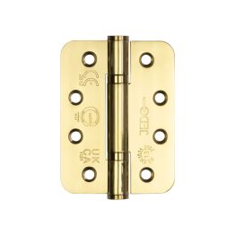 Certifire Stainless Steel Grade 13 Radiused Polymer Bearing Hinges 3 Knuckle (PCK 3) 102x76x3mm Bras - By Frelan Hardware - J9633PVD