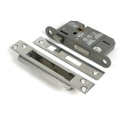 Polished SS 2½" 5 Lever BS Sash Lock
