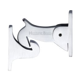 Heritage Brass Door Holder Gravity Design Satin Chrome Finish