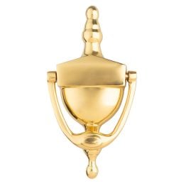 Victorian Urn Door Knocker 152mm  - Polished Brass