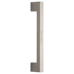 Heritage Brass Door Pull Handle Urban Design 305mm Satin Nickel Finish
