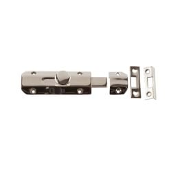 Jedo Architectural Slide Door Bolts 100x35mm Polished Nickel - By Frelan Hardware - JV167PN