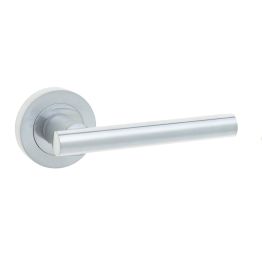 Petra Door Handles Satin Chrome - By Frelan Hardware - JV508SC
