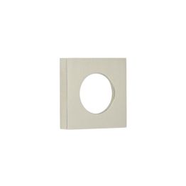 Burlington Square Plain Outer Rose Satin Nickel - By Frelan Hardware - BUR150SN