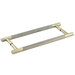 Bari Pull Handles 300mm Antique Brass Back to Back - By Frelan Hardware - JV1800ABB2B