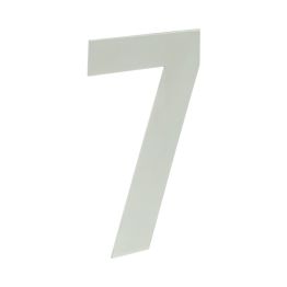 150mm Numerals SSS Finish 150mm Satin Stainless Steel No. 7 - By Frelan Hardware - JNSS-7