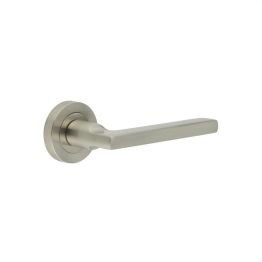 Jet Door Handles in Satin Nickel - By Frelan Hardware - JV600SN