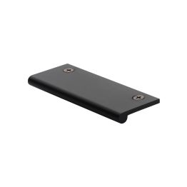 Heritage Brass EP Edge Pull Cabinet Handle 100mm Matt Black finish