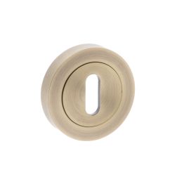 Old English Key Escutcheons - Matt Antique Brass