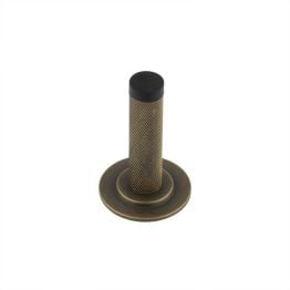 Burlington Knurled Wall Mounted Doorstops Stepped Rose Antique Brass - By Frelan Hardware - BUR-968AB-973AB