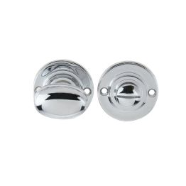 Jedo Oval Ringed Turn & Release 40mm Polished Chrome - By Frelan Hardware - JV2680PC