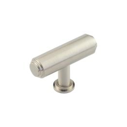 Belgrave T Bar Stepped Cupboard Knobs Satin Nickel - By Frelan Hardware - BUR502SN