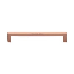 Heritage Brass Cabinet Pull City Design 160mm CTC Satin Rose Gold Finish