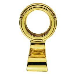 Architectural Quality Cylinder Latch Pull - Polished Brass