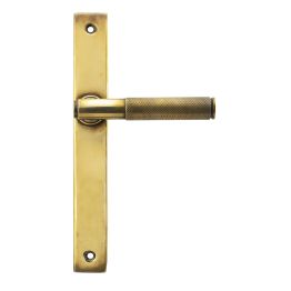 Aged Brass Brompton Slimline Lever Espag. Latch Set