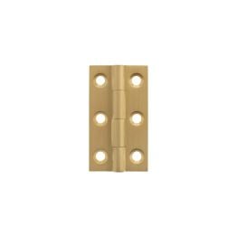 Millhouse Brass Cabinet Butt Hinges 50mm x 28mm x 2mm - Satin Brass
