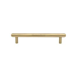 Heritage Brass Cabinet Pull Stepped Design 128mm CTC Satin Brass finish