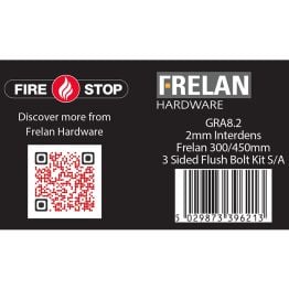 Kit for 300 & 450mm flushbolts 2mm 60 Minute - By Frelan Hardware - GRA8.2