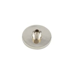 Burlington Knurled Bases to Suit Wall Mounted Doorstops 50mm Dia Polished Nickel - By Frelan Hardware - BUR969PN