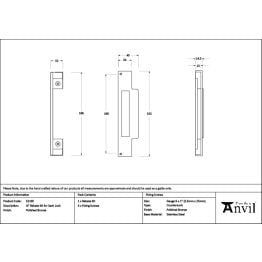 Polished Bronze ½" Rebate Kit for Sash Lock