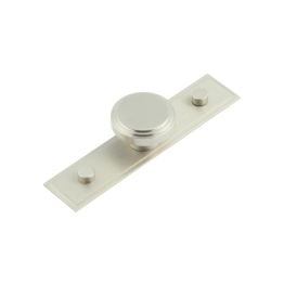 Cropley Cupboard Knobs 40mm Stepped Backplate Satin Nickel - By Frelan Hardware - HOX-1040SN-6090SN