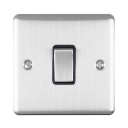 Eurolite Enhance Decorative 20Amp Switch Satin Stainless Steel