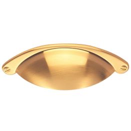 Cup Pattern Handle 64mm  - Satin Brass