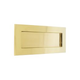 Jedo Plain Letterplates 305x100mm Polished Brass - By Frelan Hardware - JV36APB