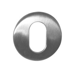 Stainless Steel Oval Profile Escutcheons Grade 304 52x8mm Satin Stainless Steel - By Frelan Hardware - JSS17