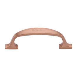 Heritage Brass Cabinet Pull Durham Design 76mm CTC Satin Rose Gold Finish