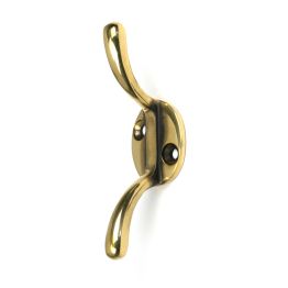 Aged Brass Newbury Cleat Hook