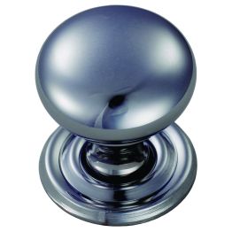 Hollow Victorian Knob 38mm - Polished Chrome