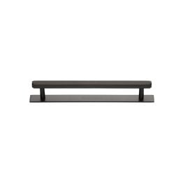 Heritage Brass Cabinet Pull Hexagonal Design with Plate 96mm CTC Matt Bronze Finish