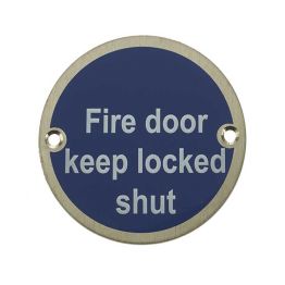Stainless Steel Fire Door Keep Locked Shut 75mm Satin Stainless Steel - By Frelan Hardware - JS109SSS