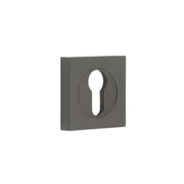 Burlington Euro Profile Escutcheons Square Plain Rose Dark Bronze - By Frelan Hardware - BUR-61DB-171DB