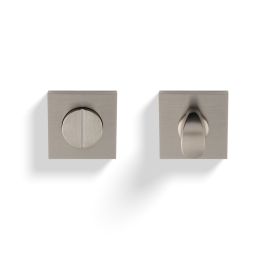Valli Turn & Release Push-on Square Rosette - Satin Nickel PVD