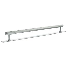 Millhouse Brass Pennington Hexagonal T-Bar Cabinet Pull Handle on Backplate 320mm - Polished Chrome
