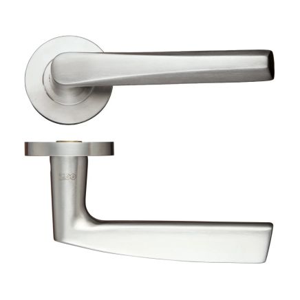 Zoo Hardware Stainless Steel Lever - Push on Rose - Grade 304 - Satin Stainless