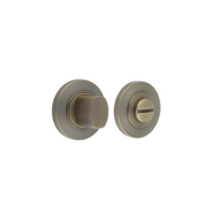 Burlington Turns & Releases Inner 3 Chamfered Rose Antique Brass - By Frelan Hardware - BUR-81AB-51AB