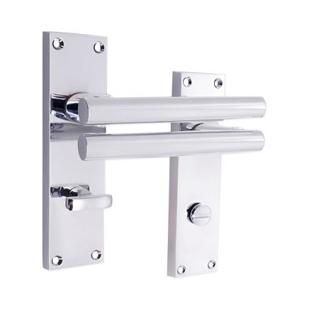 Jura Lever on Backplate Bathroom Polished Chrome