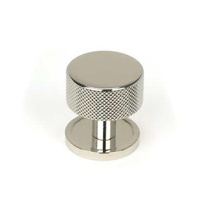 Polished Nickel Brompton Cabinet Knob - 32mm (Plain)
