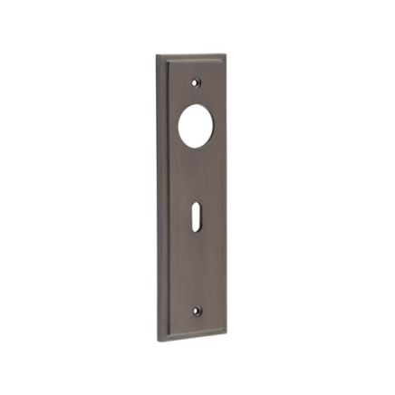 Burlington II Lever Plate Choices Lock Dark Bronze - By Frelan Hardware - BUR451DB