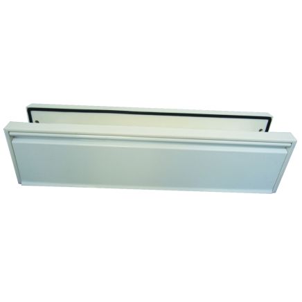 Jedo & Antique Telescopic Letterplates 295x72mm White - By Frelan Hardware - JW80WH
