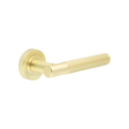Venice Satin Brass Lever on rose - By Frelan Hardware - JV852SB