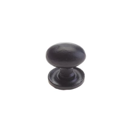 Zoo Hardware Oval Cupboard Knob - 1.5" - Black